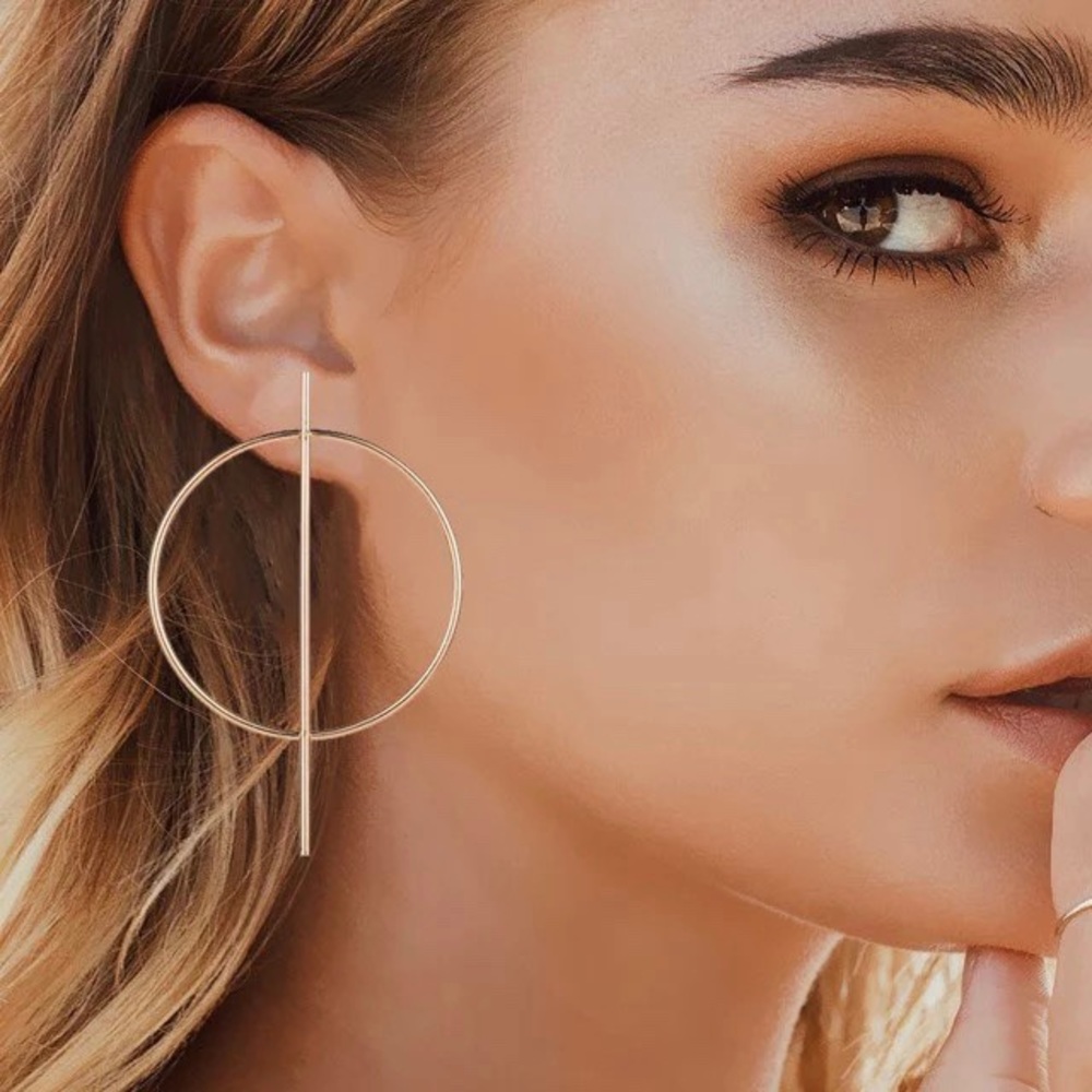 NEW! Geometric Boho Circle Hoop Fashion Earrings